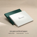 Kunitsa Co. guest book oat linen fabric texture detail