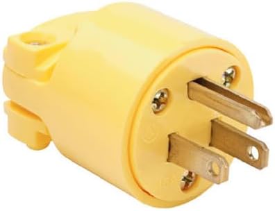 Legrand-Pass & Seymour 4867YCC10 15-Amp Commercial Grade Heavy Duty Plug Yellow - Image 1