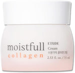 Authentic ETUDE Moistfull Collagen 180ml imported bottle closeup view.