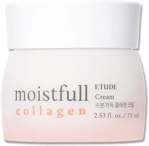 ETUDE Moistfull Collagen Cream front view showing the 75ml jar packaging.
