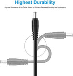 SIOCEN 5.5mm x 2.1mm male barrel connector closeup view