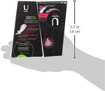 U by Kotex imported liners for thong underwear showing tapered design.