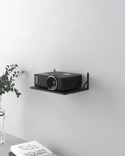 Close up of metal wall mount for streaming devices