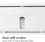 OXO Tot gray wipes dispenser clear indicator window
