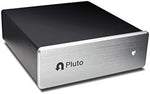 U-Turn Audio Pluto 2 compact phono stage top view showing brushed metal texture