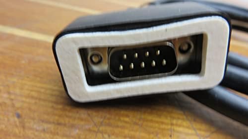 Close up view of the four BNC input connectors on the Raymarine E55057 video breakout accessory