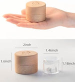 Transparent acrylic insert for child tooth storage inside wooden box