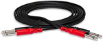 Hosa CPP-202 audio cable nickel-plated plugs close up