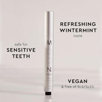 MOON instant brightening pen in refreshing platinum mint flavor packaging details.