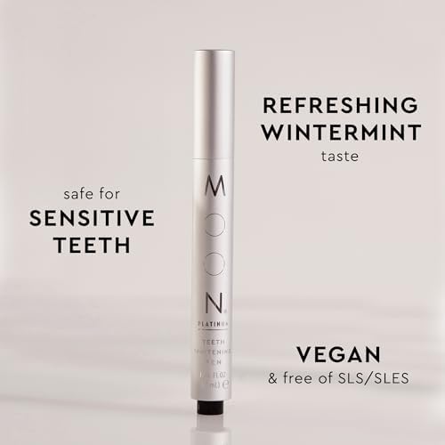 MOON instant brightening pen in refreshing platinum mint flavor packaging details.