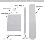 Top down view of LOVNFC clear headband holder showing storage capacity