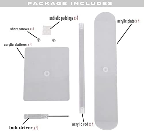 Top down view of LOVNFC clear headband holder showing storage capacity