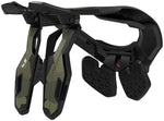Leatt protective gear rear view highlighting adjustable thoracic strut mechanism