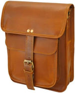Satchel And Fable 11 Inch Leather Messenger Bag Interior Compartment