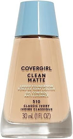 COVERGIRL Clean Matte Liquid Foundation Classic Ivory, 1 oz - Image 2