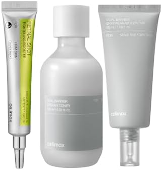 Celimax The Vita Retinal Booster and Dual Barrier skincare set front packaging view