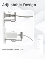 Ilivable metal outlet lock side profile showing adjustable screw