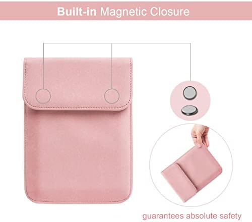 Top view of Zorbes sleeve case holding Kindle Paperwhite