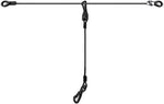 Dog Seatbelt, Car Harness with Coated Wire Rope, Happy Ride Dog Zipline, Safety Restraint No-Chew Tether Cable (Stainless Steel, 5 FT) - Image 1