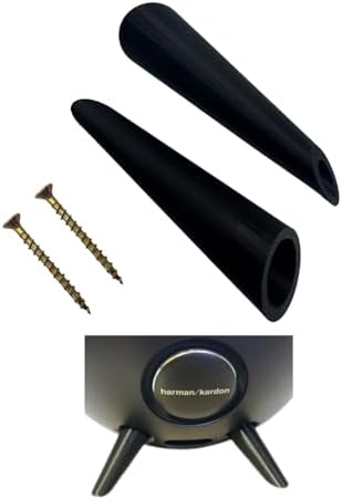 Close up of black polished replacement legs for Onyx Studio speakers