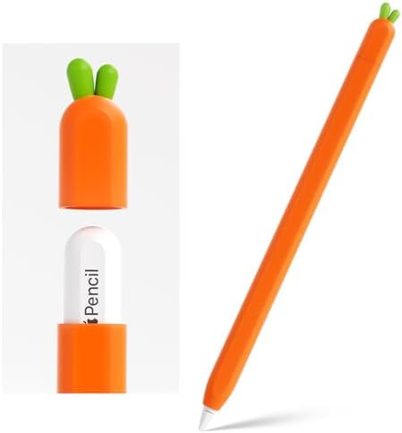 Ergonomic carrot shaped protective case showing comfortable grip texture
