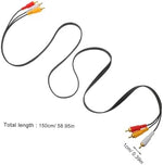 Hemobllo composite RCA line highlighting the premium gold plated terminal plugs