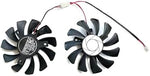 Authentic computer replacement fan kit showing the complete wiring setup for installation