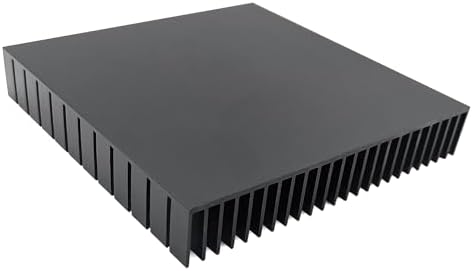 Awxlumv 120mm passive cooling base angled view highlighting the black anodized finish.