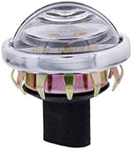 United Pacific universal 12V round license light commercial packaging view displaying the complete single unit kit