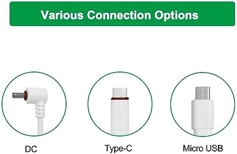 JJMASEE 10 feet weatherproof security camera charging kit package contents including adapters and adhesive wall clips