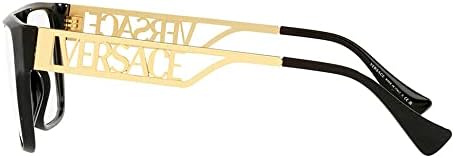 Side profile of Versace VE 3326U frames showing iconic gold logo temple