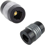Accessonico fiber optic cable extender female to female adapter front view