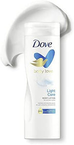Dove 400ml body lotion bottle lifestyle photography