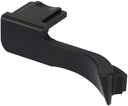 Haoge premium black aluminum alloy camera thumb support top profile view