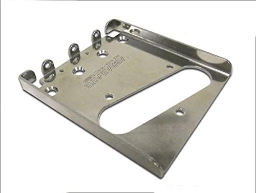Vibramate V5-TEV Stage II Ashtray Bridge front view guitar hardware