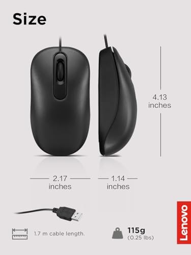 Lenovo 100 symmetrical desktop navigation tool angled view highlighting durable construction