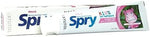 Spry kids toothpaste flip top cap and tube texture