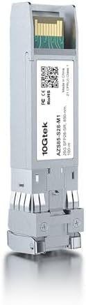 Close up of 10Gtek SFP28 transceiver label and details
