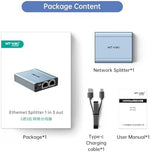 MT-VIKI Ethernet adapter kit with USB-C cable and manual