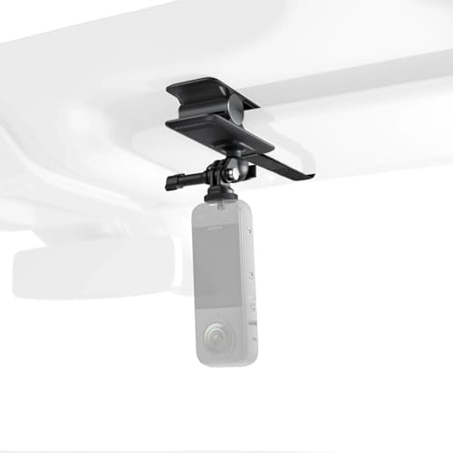 Insta360 Flexi Clip side view highlighting the three prong action camera attachment