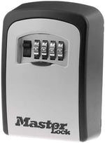 Master Lock wall mounted key box open showing interior capacity