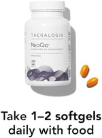 Authentic imported Theralogix NeoQ10 packaging indicating secure manufacturing standards in the United States