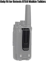 Durable black plastic radio belt clips for two-way communication gear