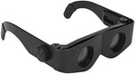 Yinhing hands free opera binoculars showing the side adjustable focus knobs.
