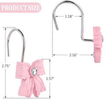 Side view of the sturdy metal alloy hook attachment on the Gifzaa resin bow decor piece.