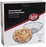Tablecraft 9 5/8" Round Bread Basket | Metal Fruit Basket | Commerical Quality for Restaurant or Home Use - Image 3
