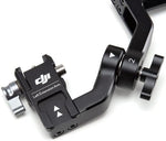 Anodized aluminum dual handle stabilizer components disassembled for compact travel storage