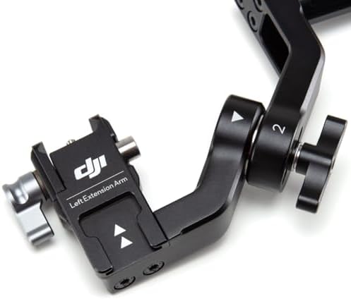 Anodized aluminum dual handle stabilizer components disassembled for compact travel storage