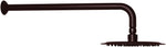 Westbrass thin stainless steel rainfall shower head profile view