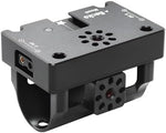 LANZYKU camera accessory power distribution hub displaying the 40W USB-C power delivery connection port